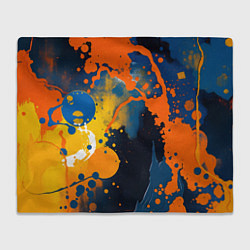 Плед флисовый Краска на стене, цвет: 3D-велсофт