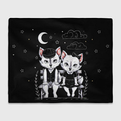 Плед флисовый Чёткие волчата, цвет: 3D-велсофт