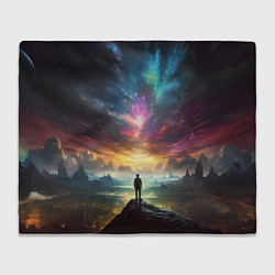 Плед флисовый Shocking the cosmos, цвет: 3D-велсофт