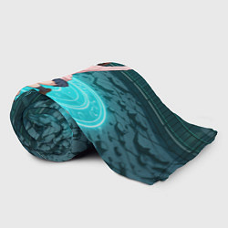 Плед флисовый Радостная Сиратори Айра в прыжке, цвет: 3D-велсофт — фото 2