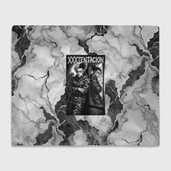 Плед флисовый XXXTentacion облокотился об зеркало, цвет: 3D-велсофт