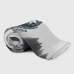 Плед флисовый Лес мой храм - медведь бог лесов, цвет: 3D-велсофт — фото 2