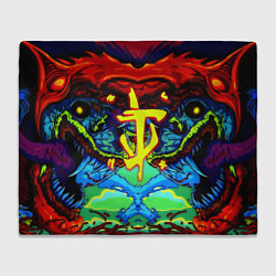 Плед флисовый Doom hyper monster, цвет: 3D-велсофт