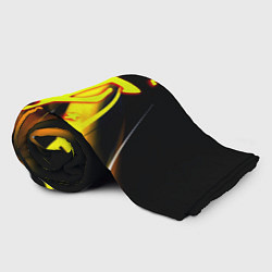 Плед флисовый Doom геометрия из полос, цвет: 3D-велсофт — фото 2