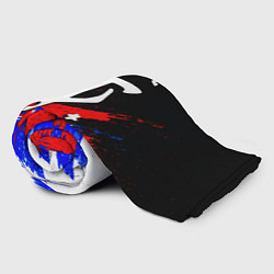 Плед флисовый Doom триколор краски, цвет: 3D-велсофт — фото 2