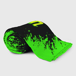 Плед флисовый Dayz кислотное краски логотип, цвет: 3D-велсофт — фото 2