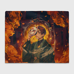 Плед флисовый Хаято Суо - Ветролом, цвет: 3D-велсофт