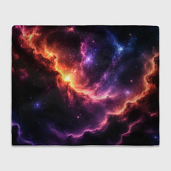 Плед флисовый Фантастические космические туманы, цвет: 3D-велсофт