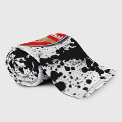 Плед флисовый Арсенал черно белые краски, цвет: 3D-велсофт — фото 2