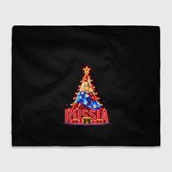 Плед флисовый Christmas day, цвет: 3D-велсофт