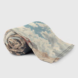 Плед флисовый Fallout девушка в пустоши, цвет: 3D-велсофт — фото 2