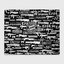 Плед флисовый ФК Манчестер Юнайтед, цвет: 3D-велсофт