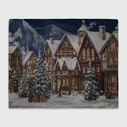 Плед Новогодние дома