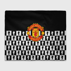 Плед флисовый Манчестер Юнайтед люди паттерн, цвет: 3D-велсофт