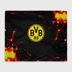 Плед Боруссиа огненные краски текстура