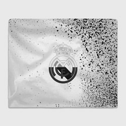 Плед Реал Мадрид черно белые краски