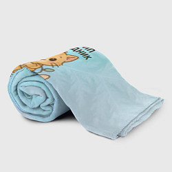 Плед флисовый Бип-Бип я праздник - рыжий котик, цвет: 3D-велсофт — фото 2