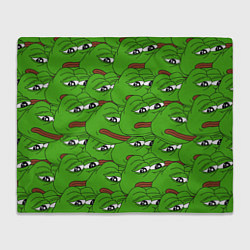 Плед флисовый Sad frogs, цвет: 3D-велсофт