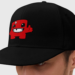 Кепка-снепбек Super Meat Boy, цвет: черный