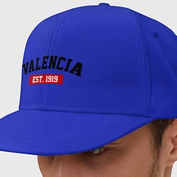 Кепка-снепбек FC Valencia Est. 1919, цвет: синий