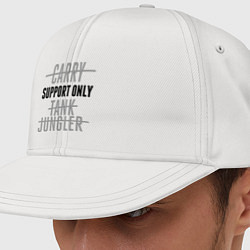 Кепка-снепбек Support only, цвет: белый