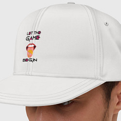 Кепка-снепбек Начнётся игра, цвет: белый