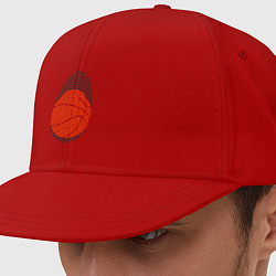 Кепка-снепбек Баскетбол - Отпечаток, цвет: красный