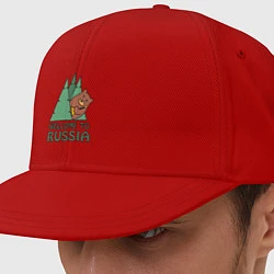 Кепка-снепбек Welcome - Russia, цвет: красный