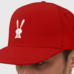 Кепка-снепбек Smiling Rabbit, цвет: красный