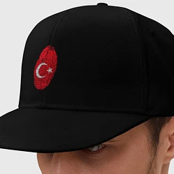 Кепка-снепбек Отпечаток Турции, цвет: черный