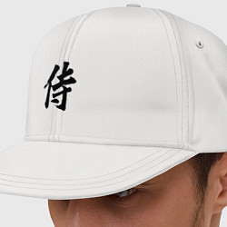 Кепка-снепбек Иероглиф - самурай, цвет: белый