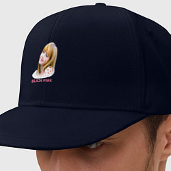 Кепка-снепбек Lisa Blackpink, цвет: тёмно-синий