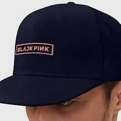 Кепка-снепбек Blackpink logo, цвет: тёмно-синий