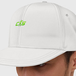 Кепка-снепбек CS2 green logo, цвет: белый