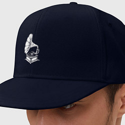 Кепка-снепбек Звук пластинки, цвет: тёмно-синий