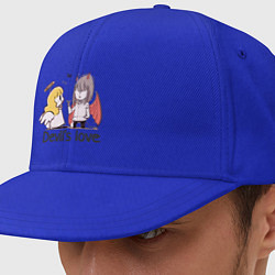 Кепка-снепбек Дьявольская любовь, цвет: синий