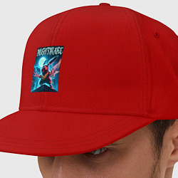 Кепка-снепбек Nightmare - terrible Pikachu neon glow, цвет: красный