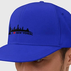 Кепка-снепбек I love New York, цвет: синий