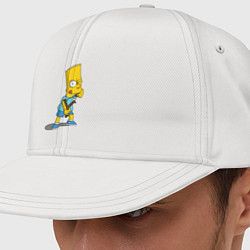 Кепка-снепбек Барт Симпсон стреляет из рогатки, цвет: белый