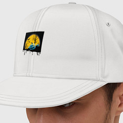 Кепка-снепбек Хэллоуин и пугающие тыквы, цвет: белый