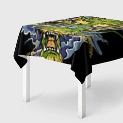 Скатерть для стола Зеленый дракон, цвет: 3D-принт — фото 2