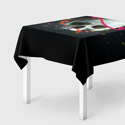 Скатерть для стола Череп конфетти, цвет: 3D-принт — фото 2