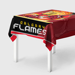 Скатерть для стола Calgary Flames, цвет: 3D-принт — фото 2