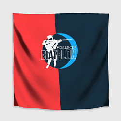 Скатерть для стола Biathlon worldcup, цвет: 3D-принт