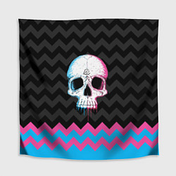Скатерть для стола Colored Skull, цвет: 3D-принт