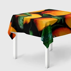 Скатерть для стола Мандаринчики, цвет: 3D-принт — фото 2