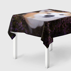 Скатерть для стола Улыбка песика, цвет: 3D-принт — фото 2