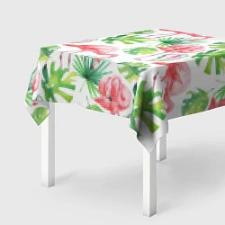 Скатерть для стола Фламинго в тропиках, цвет: 3D-принт — фото 2