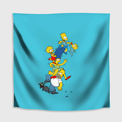 Скатерть для стола Семейка Симпсонов 2, цвет: 3D-принт