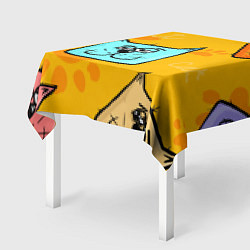 Скатерть для стола Котики, цвет: 3D-принт — фото 2
